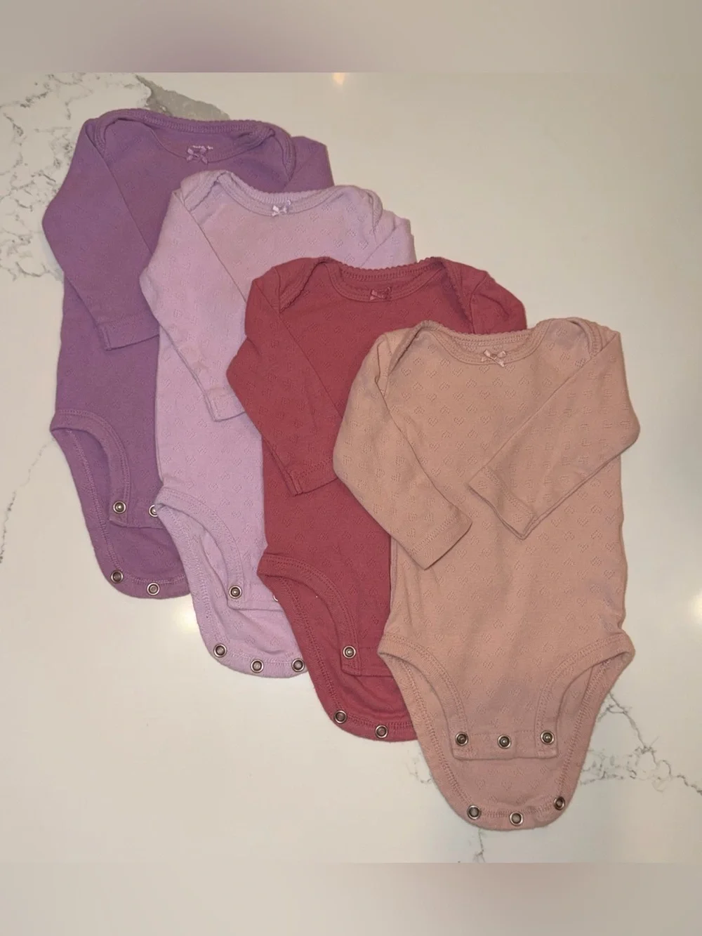 Carter’s 3 Month Long Sleeve Onesies (4)